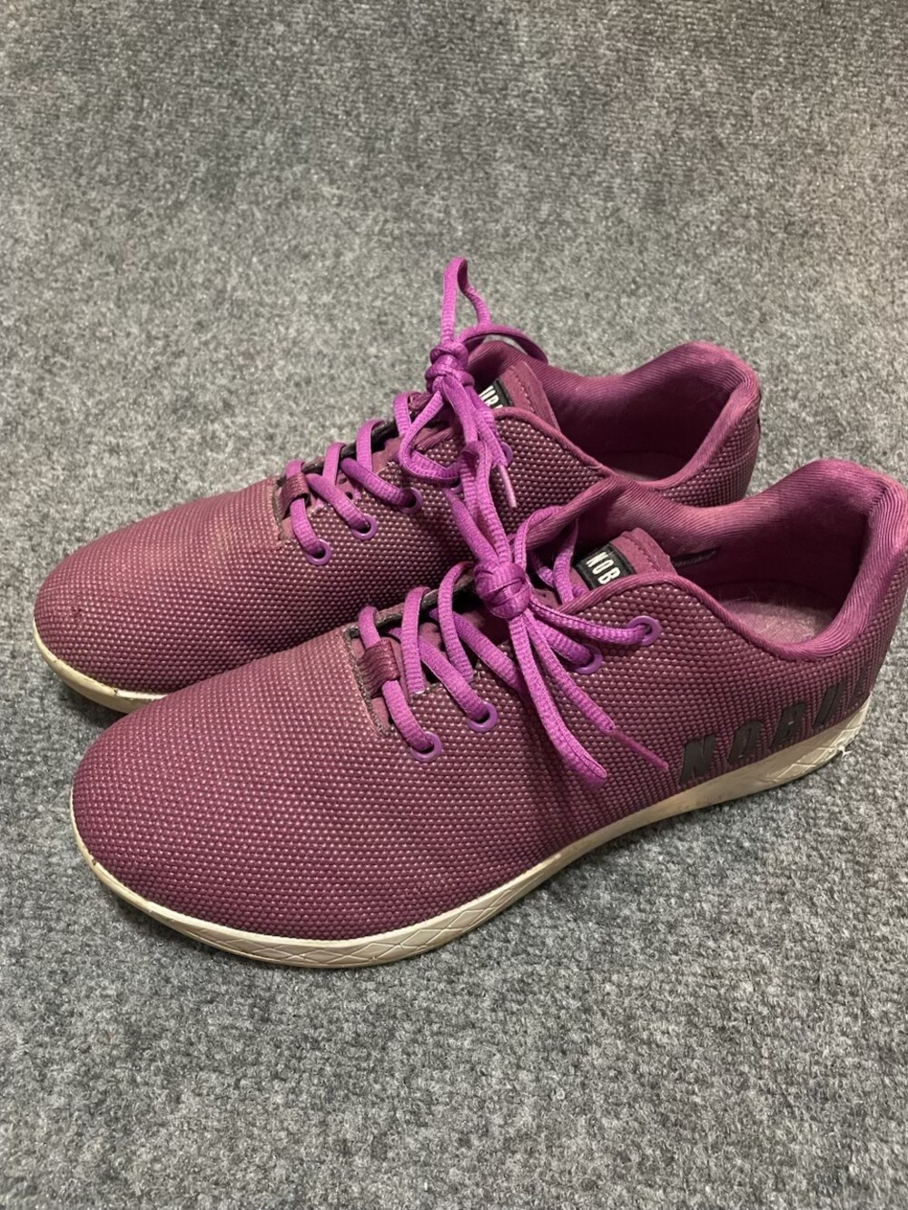 NOBULL Men's 12 Purple Mesh Sneakers Lightweight Athletic Shoes